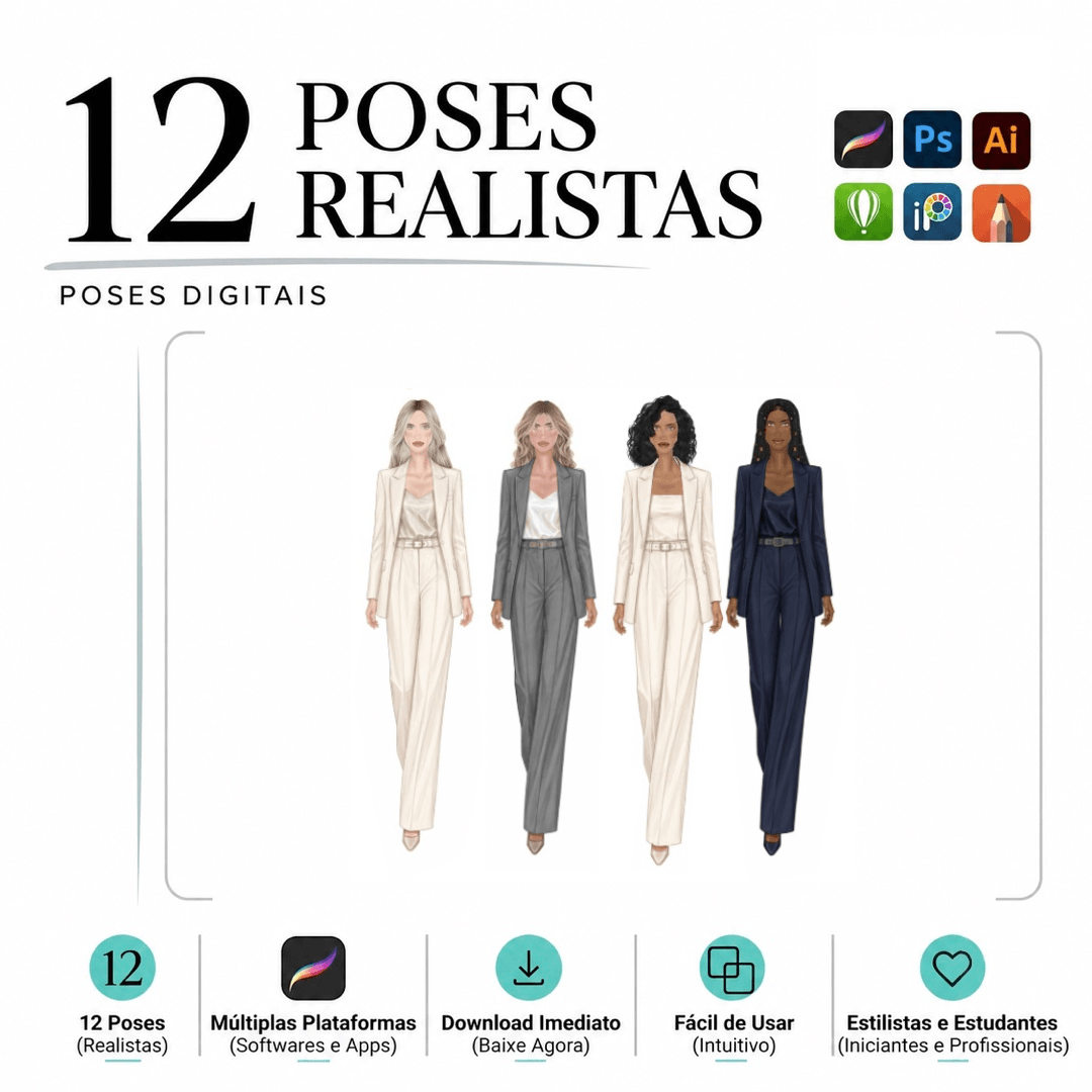 12 Poses Realistas — imagem 2