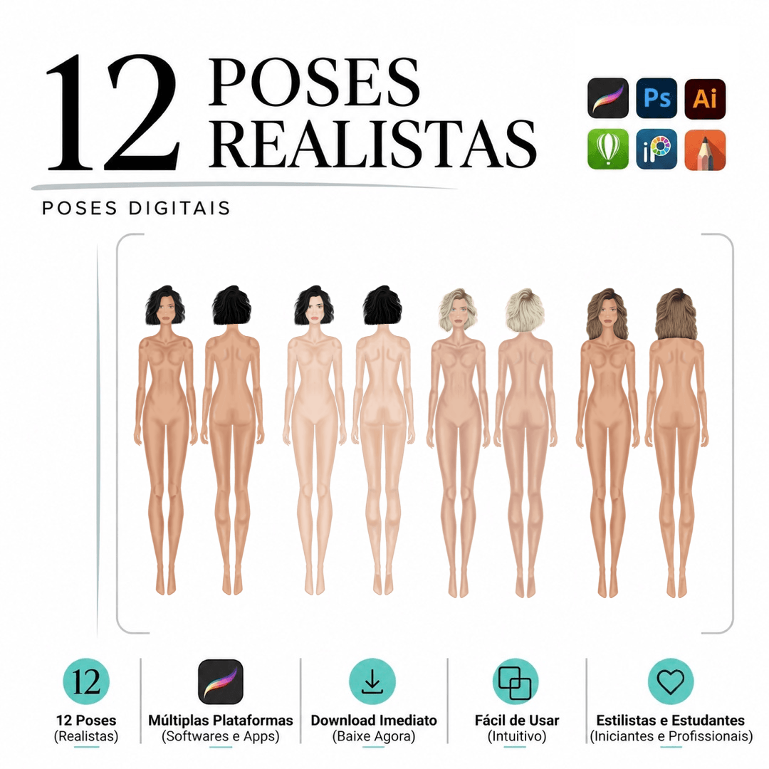 12 Poses Realistas — imagem 4